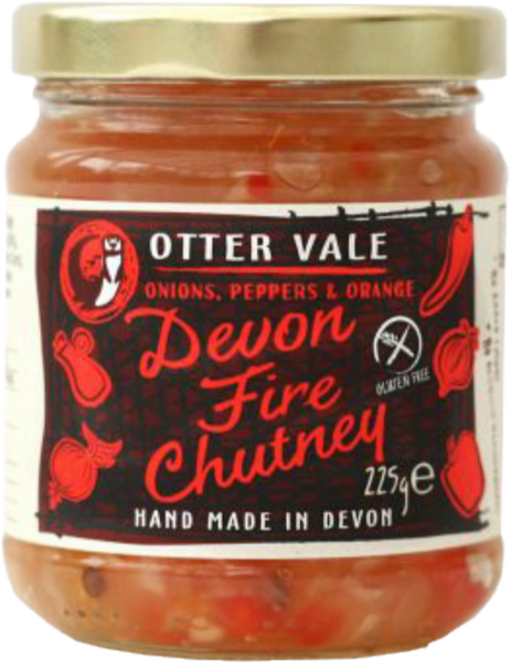 OTTER VALE Devon Fire Chutney 225g (Pack of 6)