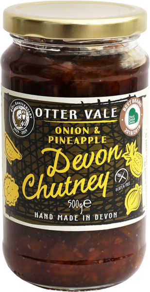 OTTER VALE Devon Chutney (Onion & Pineapple) 500g (Pack of 6)