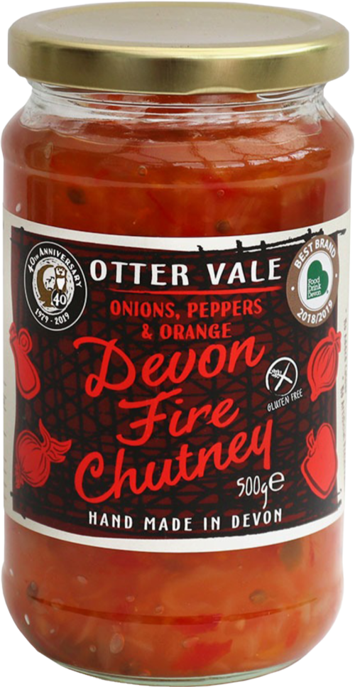 OTTER VALE Devon Fire Chutney 500g (Pack of 6)