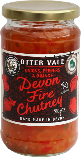 OTTER VALE Devon Fire Chutney 500g (Pack of 6)