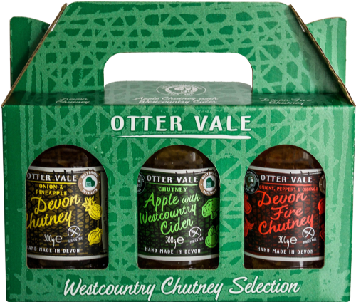 OTTER VALE Westcountry Chutney Selection Pack (3x300g) (Pack of 3)