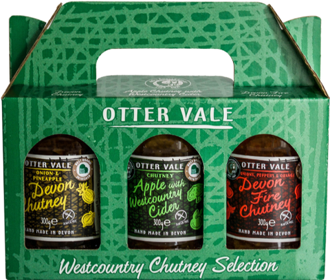 OTTER VALE Westcountry Chutney Selection Pack (3x300g) (Pack of 3)