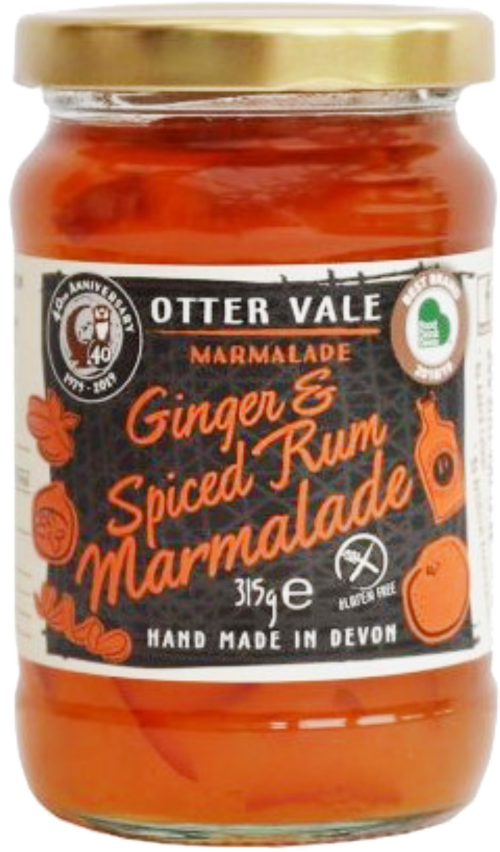 OTTER VALE Ginger & Spiced Rum Marmalade 315g (Pack of 6)