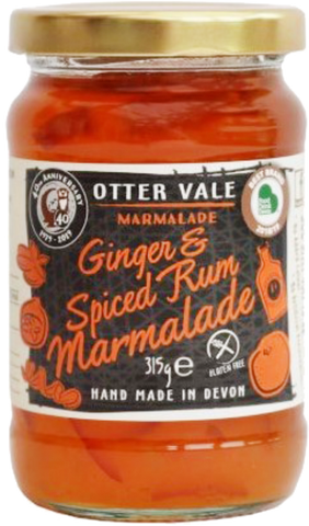 OTTER VALE Ginger & Spiced Rum Marmalade 315g (Pack of 6)