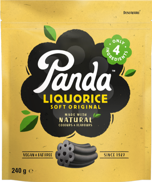 PANDA Natural Original Liquorice Bag 240g (Pack of 12)