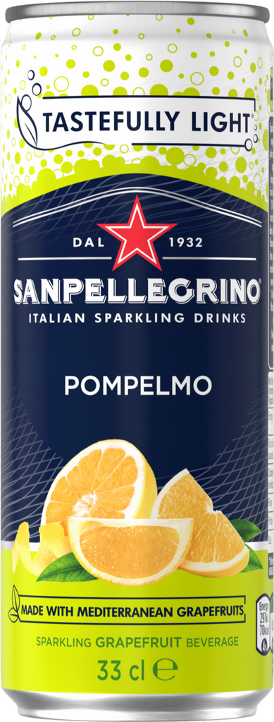 SAN PELLEGRINO Pompelmo (Grapefruit) 330ml (Pack of 12)