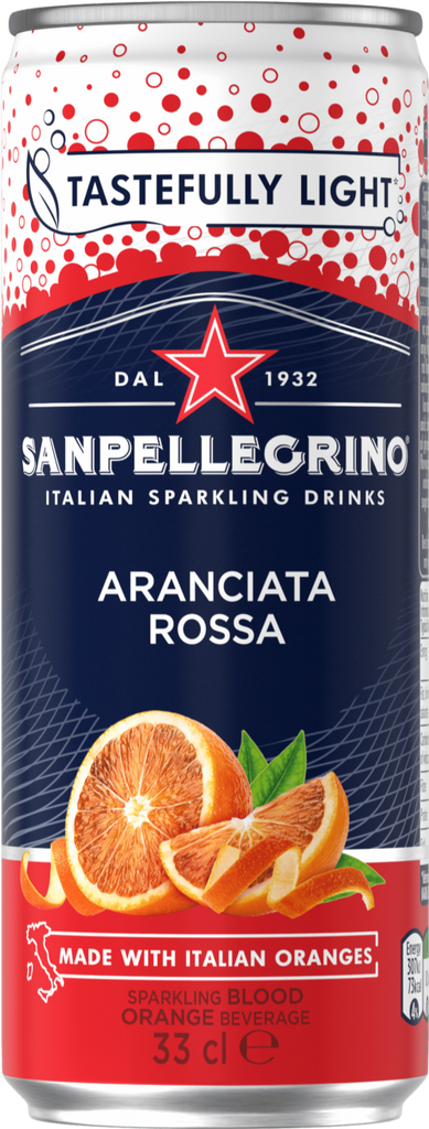 SAN PELLEGRINO Aranciata Rossa (Blood Orange) 330ml (Pack of 12)