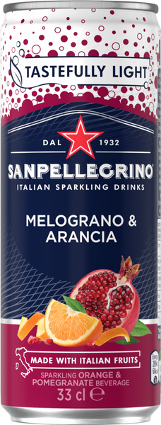 SAN PELLEGRINO Melograno/Arancia (Orange/Pomegranate) 330ml (Pack of 12)