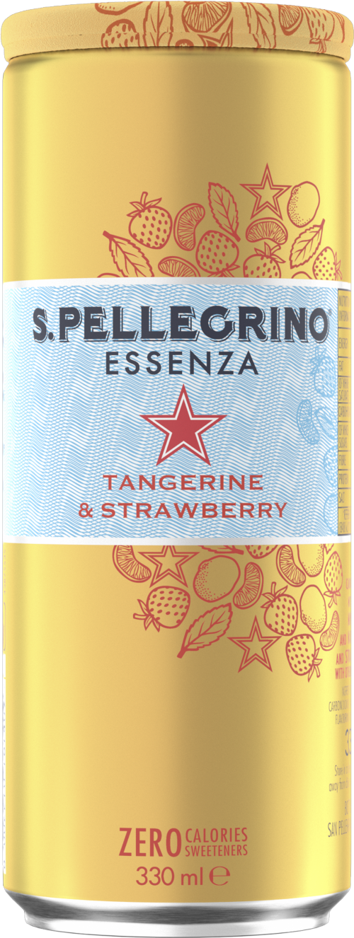 SAN PELLEGRINO Essenza - Tangerine & Strawberry 330ml (Pack of 24)
