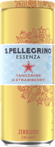 SAN PELLEGRINO Essenza - Tangerine & Strawberry 330ml (Pack of 24)