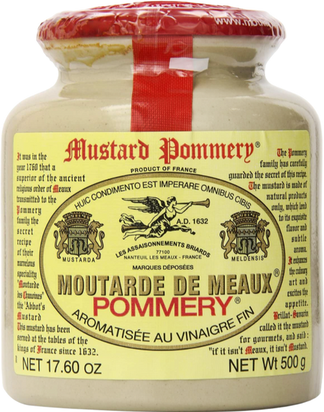 POMMERY Moutarde de Meaux 500g (Pack of 12)