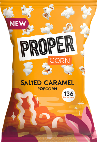 PROPER Corn - Salted Caramel Popcorn 28g (Pack of 24)