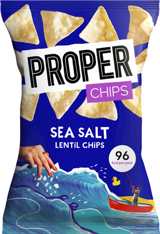PROPER Chips - Sea Salt Lentil Chips 20g (Pack of 24)