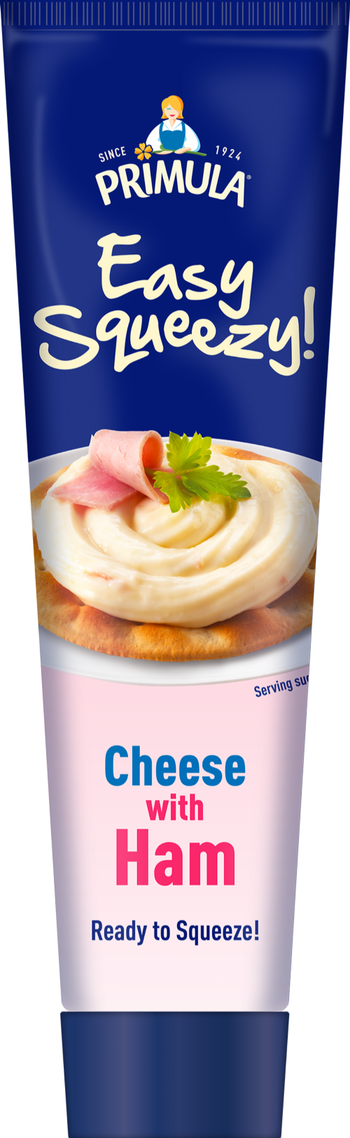 PRIMULA Easy Squeezy! Cheese with Ham 100g (Pack of 12)