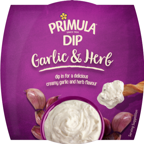 PRIMULA Garlic & Herb Dip 150g (Pack of 6)