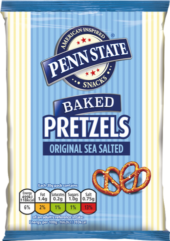 PENN STATE Original Sea Salted Pretzels 30g (Pack of 33)