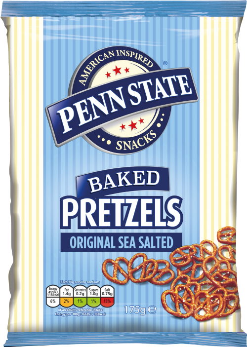 PENN STATE Original Sea Salted Pretzels 175g (Pack of 8)