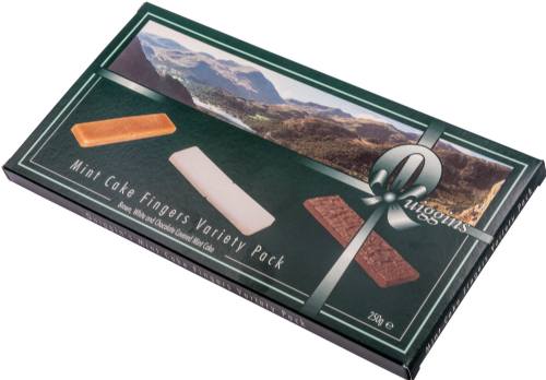 QUIGGIN'S Mint Cake Fingers Variety Pack 250g (Pack of 12)