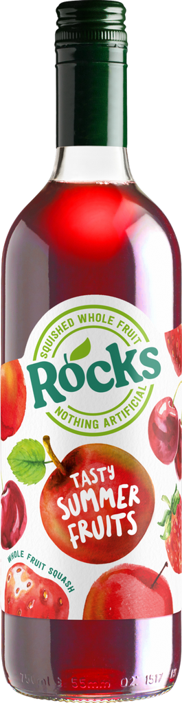 ROCKS Fruit Squash - Tasty Summer Fruits 740ml (Pack of 6)