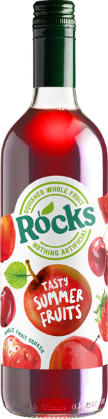 ROCKS Fruit Squash - Tasty Summer Fruits 740ml (Pack of 6)