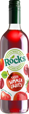 ROCKS Fruit Squash - Tasty Summer Fruits 740ml (Pack of 6)