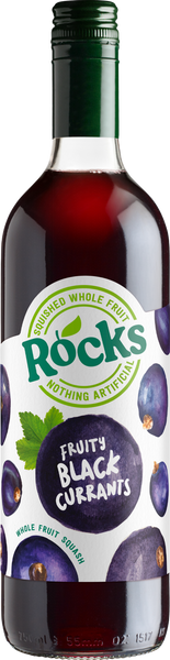 ROCKS Fruit Squash - Fruity Black Currants 740ml (Pack of 6)