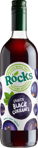 ROCKS Fruit Squash - Fruity Black Currants 740ml (Pack of 6)