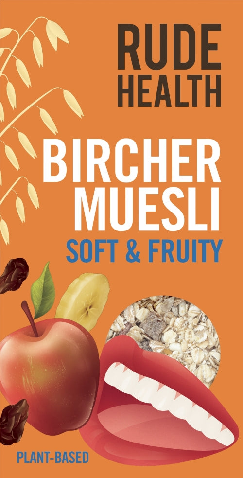 RUDE HEALTH Bircher Muesli 400g (Pack of 6)