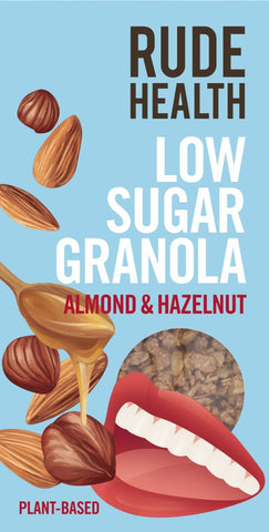 RUDE HEALTH Low Sugar Granola - Almond & Hazelnut 400g (Pack of 6)
