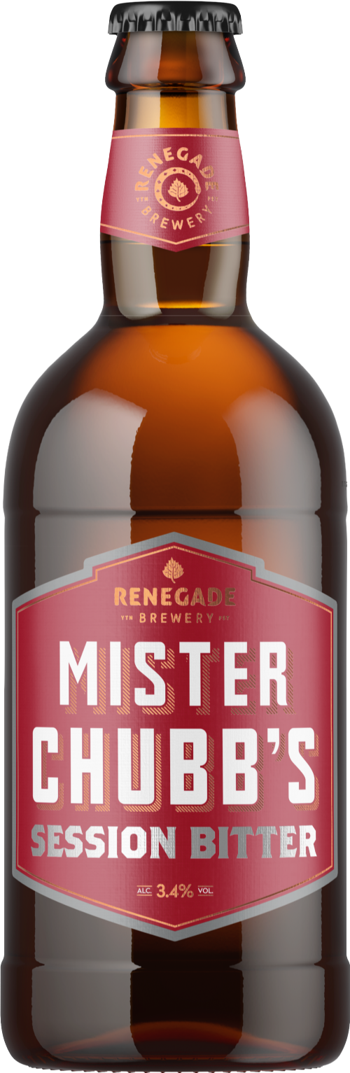 RENEGADE BREWERY Mister Chubb's Session Bitter 3.4% 500ml (Pack of 12)