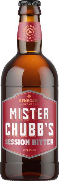 RENEGADE BREWERY Mister Chubb's Session Bitter 3.4% 500ml (Pack of 12)