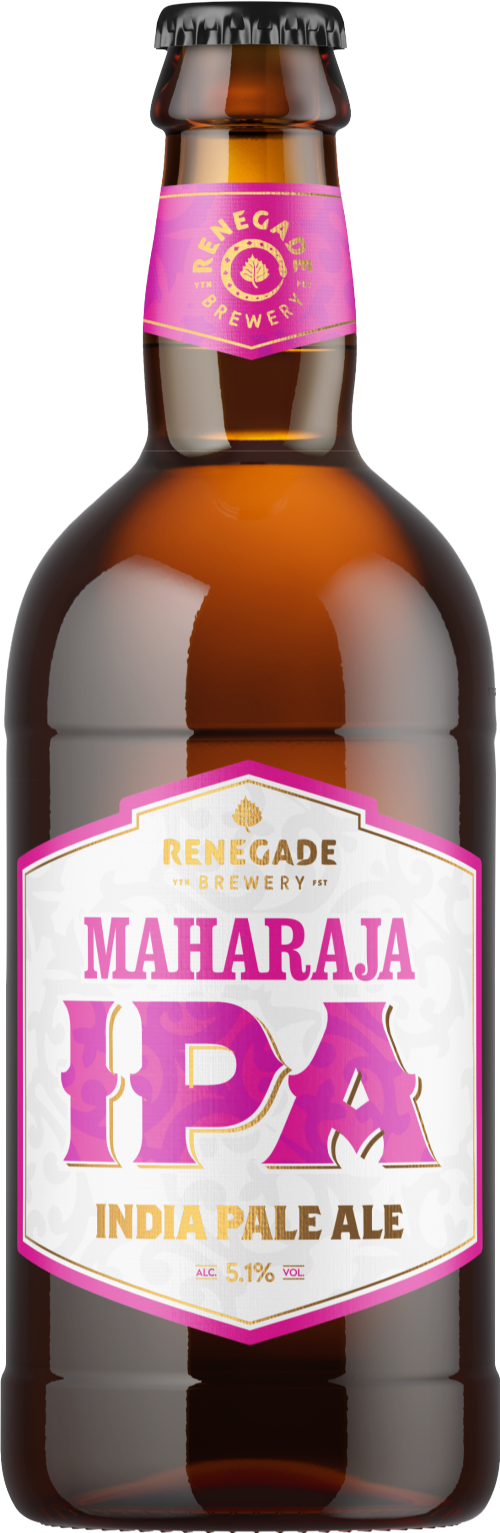 RENEGADE BREWERY Maharaja IPA India Pale Ale 5.1% 500ml (Pack of 12)