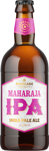 RENEGADE BREWERY Maharaja IPA India Pale Ale 5.1% 500ml (Pack of 12)