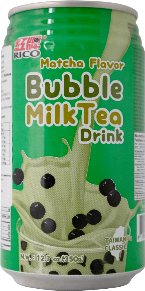 RICO Matcha Bubble Milk Tea Drink 350g (Pack of 24)