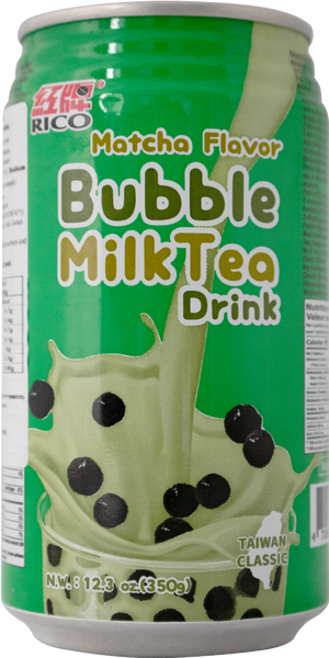 RICO Matcha Bubble Milk Tea Drink 350g (Pack of 24)