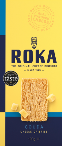 ROKA Gouda Cheese Crispies 100g (Pack of 16)