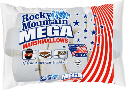 ROCKY MOUNTAIN Mega Marshmallows 340g (Pack of 12)