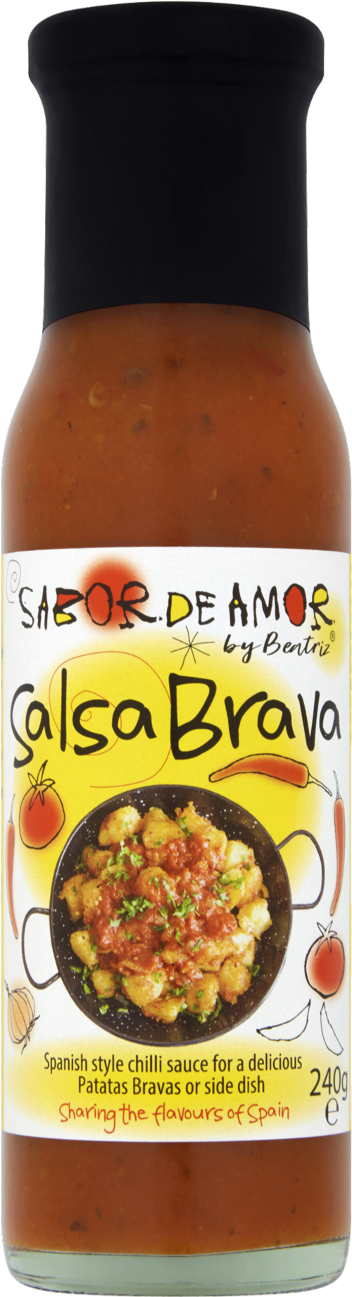 SABOR DE AMOR Salsa Brava 240g (Pack of 6)