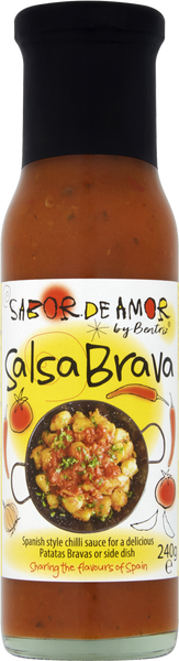 SABOR DE AMOR Salsa Brava 240g (Pack of 6)