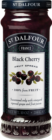 ST DALFOUR Black Cherry Fruit Spread 284g (Pack of 6)