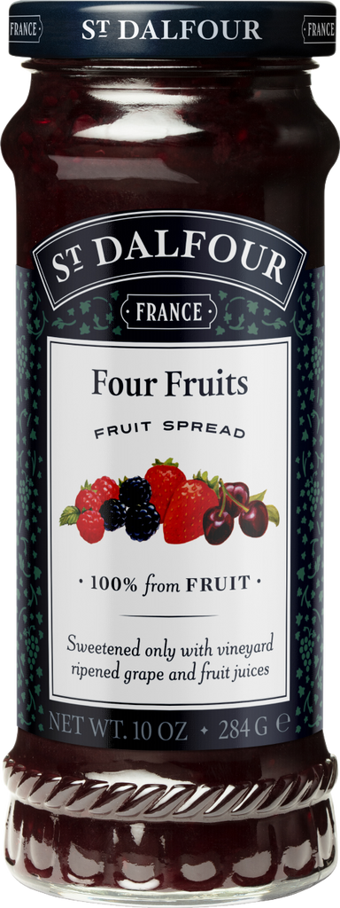 ST DALFOUR Four Fruits Fruit Spread 284g (Pack of 6)