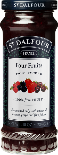 ST DALFOUR Four Fruits Fruit Spread 284g (Pack of 6)