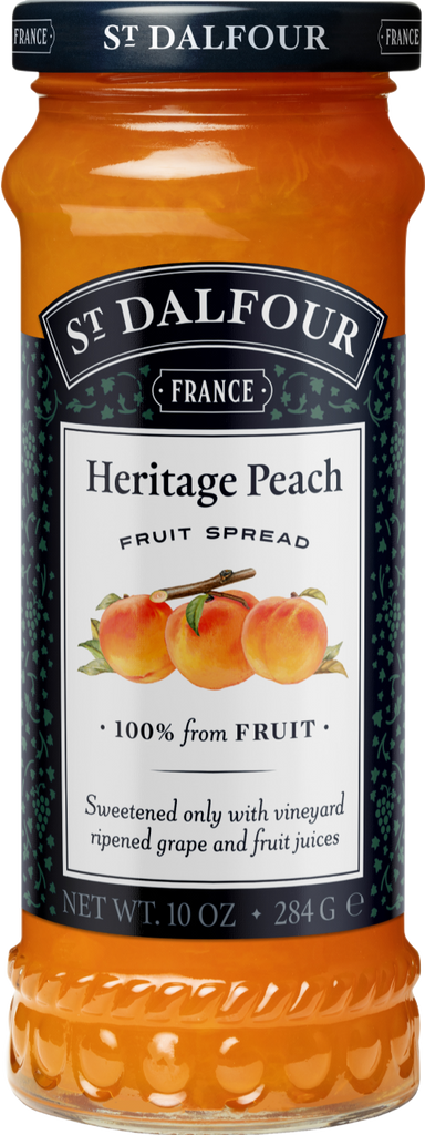 ST DALFOUR Heritage Peach Fruit Spread 284g (Pack of 6)