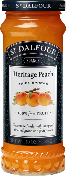 ST DALFOUR Heritage Peach Fruit Spread 284g (Pack of 6)