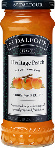 ST DALFOUR Heritage Peach Fruit Spread 284g (Pack of 6)