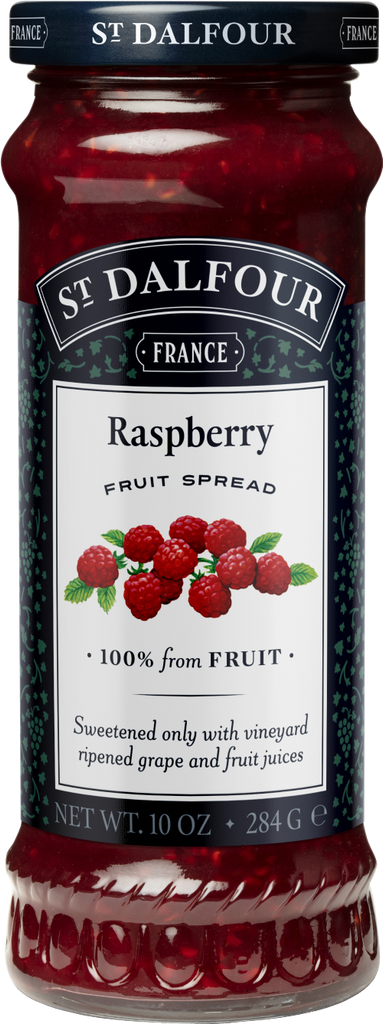 ST DALFOUR Raspberry Fruit Spread 284g (Pack of 6)