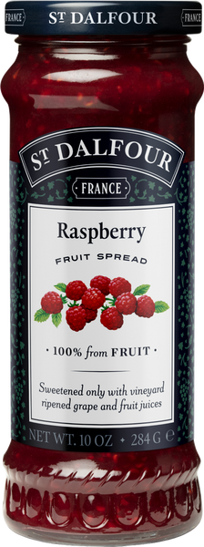 ST DALFOUR Raspberry Fruit Spread 284g (Pack of 6)