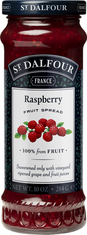 ST DALFOUR Raspberry Fruit Spread 284g (Pack of 6)