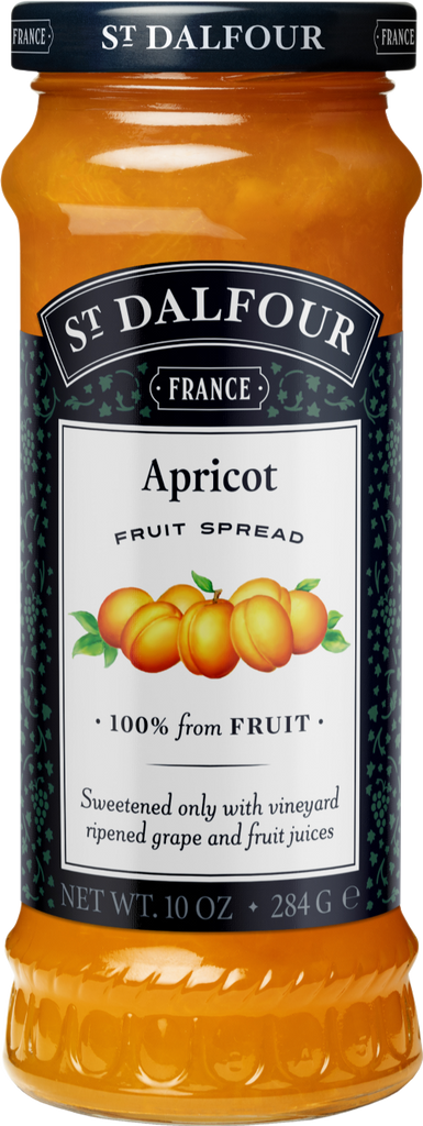 ST DALFOUR Apricot Fruit Spread 284g (Pack of 6)