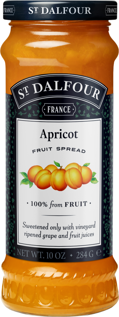 ST DALFOUR Apricot Fruit Spread 284g (Pack of 6)